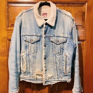 Vintage Levi Sherpa Denim Jacket